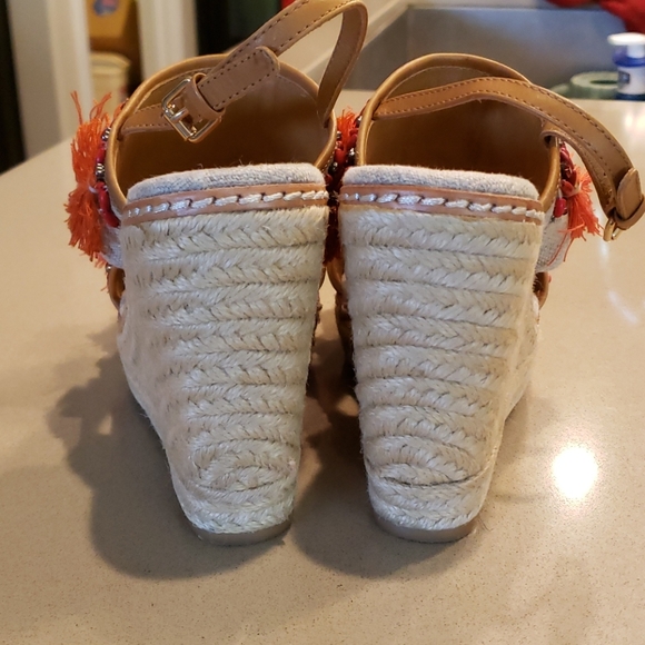 Tory Burch Niyah Espadrille Bohemain Wedge 6.5 - Picture 7 of 10